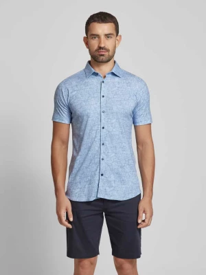 Koszula biznesowa o kroju slim fit z efektem melanżowym Desoto