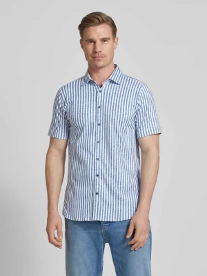 Koszula biznesowa o kroju slim fit z efektem melanżowym Desoto