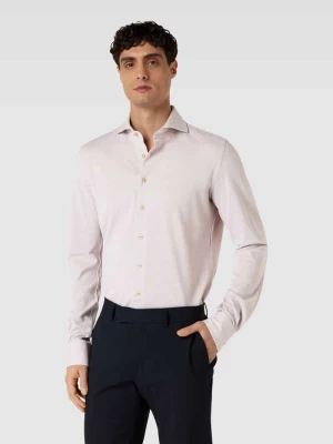 Koszula biznesowa o kroju slim fit z efektem melanżowym Profuomo