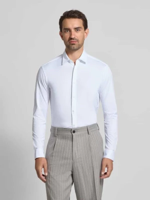 Koszula biznesowa o kroju slim fit z fakturą Boss