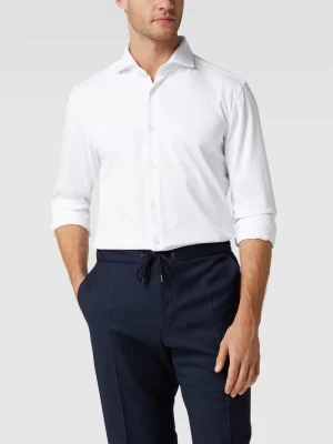 Koszula biznesowa o kroju slim fit z fakturowanym wzorem Boss