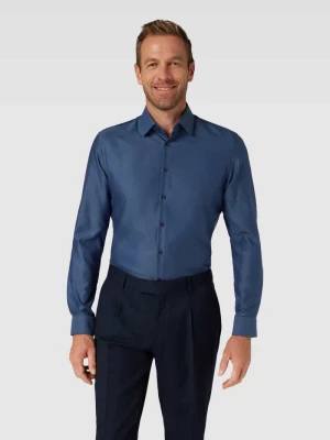Koszula biznesowa o kroju slim fit z fakturowanym wzorem Jake*s