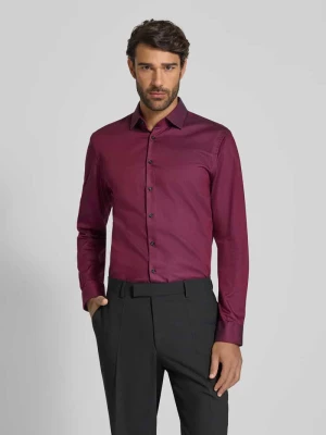 Koszula biznesowa o kroju slim fit z fakturowanym wzorem Jake*s