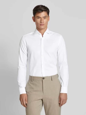 Koszula biznesowa o kroju slim fit z fakturowanym wzorem model ‘Hank’ Boss