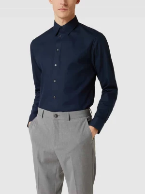 Koszula biznesowa o kroju slim fit z fakturowanym wzorem model ‘SLIMNATHAN’ Selected Homme