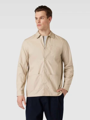 Koszula biznesowa o kroju slim fit z kieszenią na piersi Jake*s