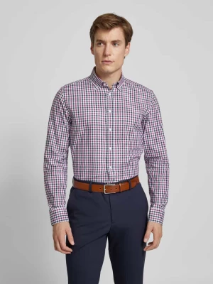 Koszula biznesowa o kroju Slim Fit z kołnierzykiem typu button down seidensticker