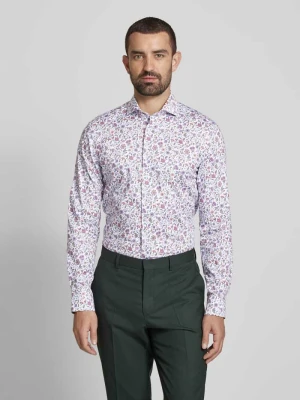 Koszula biznesowa o kroju slim fit z kołnierzykiem typu cutaway Eterna
