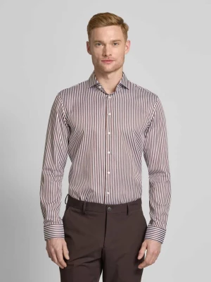 Koszula biznesowa o kroju slim fit z kołnierzykiem typu cutaway Jake*s