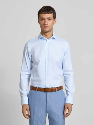 Koszula biznesowa o kroju slim fit z kołnierzykiem typu cutaway model ‘Cutaway’ Profuomo