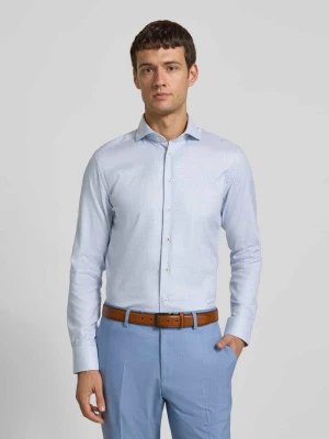 Koszula biznesowa o kroju slim fit z kołnierzykiem typu cutaway model ‘Cutaway’ Profuomo