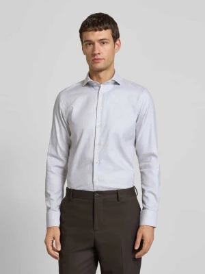 Koszula biznesowa o kroju slim fit z kołnierzykiem typu cutaway model ‘Cutaway’ Profuomo