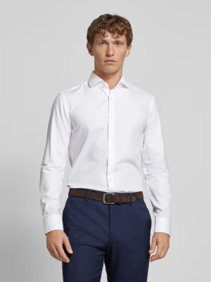 Koszula biznesowa o kroju slim fit z kołnierzykiem typu cutaway model ‘Hank’ Boss