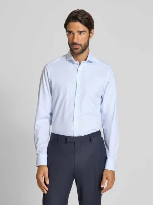 Koszula biznesowa o kroju slim fit z kołnierzykiem typu cutaway OLYMP Level Five