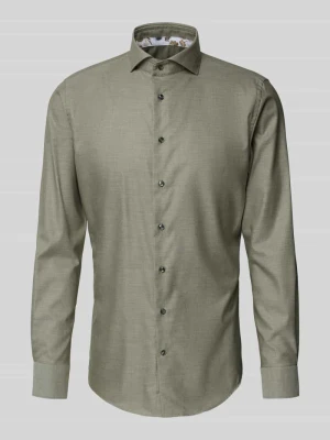 Koszula biznesowa o kroju slim fit z kołnierzykiem typu cutaway Profuomo