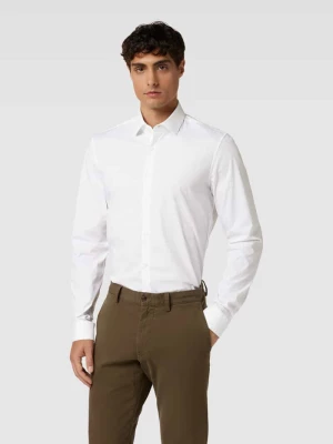 Koszula biznesowa o kroju slim fit z kołnierzykiem typu kent CK Calvin Klein