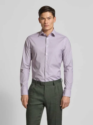 Koszula biznesowa o kroju slim fit z kołnierzykiem typu kent CK Calvin Klein