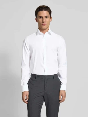 Koszula biznesowa o kroju slim fit z kołnierzykiem typu kent CK Calvin Klein