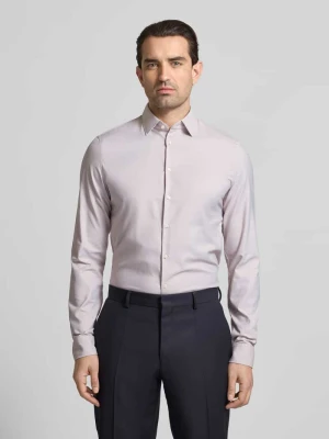 Koszula biznesowa o kroju slim fit z kołnierzykiem typu kent i bardzo długim rękawem Jake*s