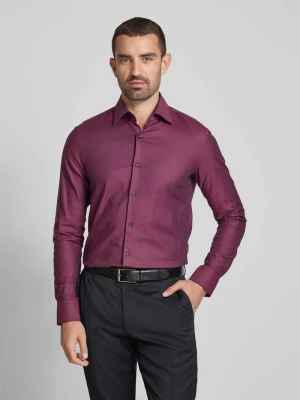 Koszula biznesowa o kroju slim fit z kołnierzykiem typu kent model ‘Hank’ Boss