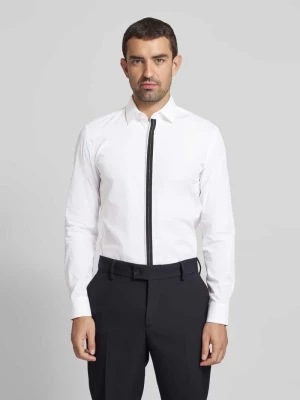 Koszula biznesowa o kroju slim fit z kołnierzykiem typu kent model ‘Keidi’ HUGO