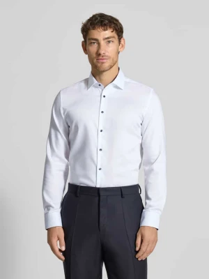 Koszula biznesowa o kroju slim fit z kołnierzykiem typu kent model ‘New Kent’ seidensticker