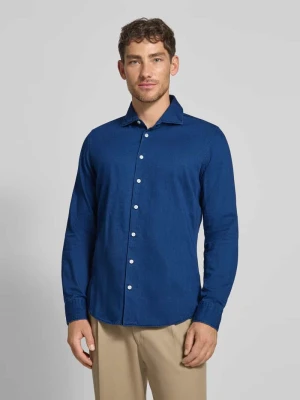 Koszula biznesowa o kroju slim fit z kołnierzykiem typu kent model ‘Spread’ seidensticker