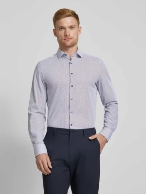 Koszula biznesowa o kroju slim fit z kołnierzykiem typu kent OLYMP Level Five