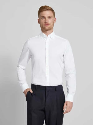 Koszula biznesowa o kroju slim fit z kołnierzykiem typu kent OLYMP Level Five