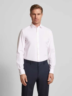 Koszula biznesowa o kroju slim fit z kołnierzykiem typu kent OLYMP Level Five