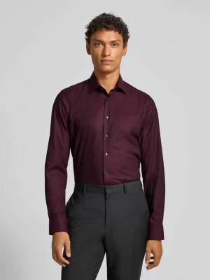 Koszula biznesowa o kroju slim fit z kołnierzykiem typu kent OLYMP Level Five