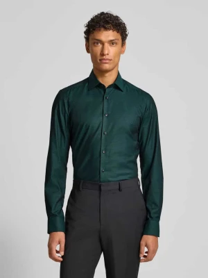 Koszula biznesowa o kroju slim fit z kołnierzykiem typu kent OLYMP Level Five