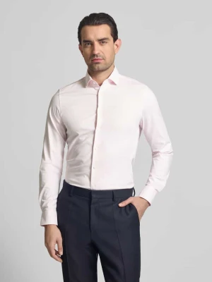 Koszula biznesowa o kroju slim fit z kołnierzykiem typu kent OLYMP Level Five