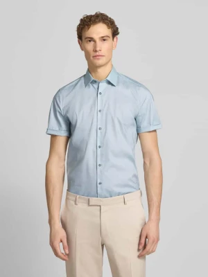 Koszula biznesowa o kroju slim fit z kołnierzykiem typu kent OLYMP Level Five