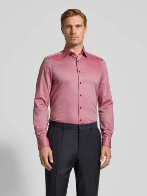 Koszula biznesowa o kroju slim fit z kołnierzykiem typu kent OLYMP Level Five