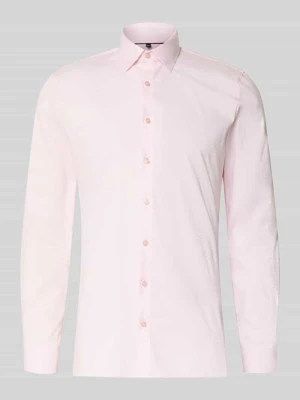 Koszula biznesowa o kroju slim fit z kołnierzykiem typu kent OLYMP No. Six