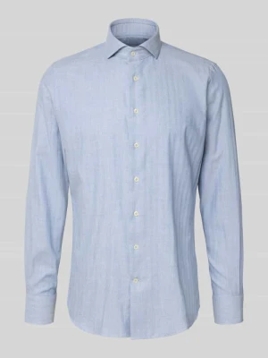 Koszula biznesowa o kroju slim fit z kołnierzykiem typu kent Profuomo