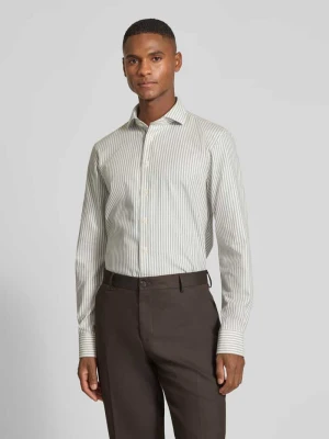 Koszula biznesowa o kroju slim fit z kołnierzykiem typu kent Profuomo