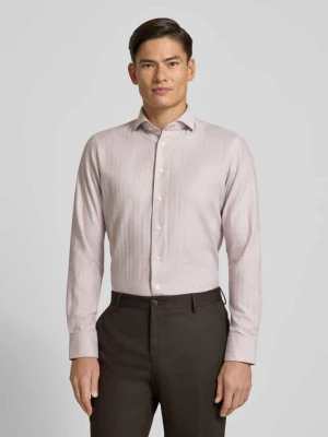 Koszula biznesowa o kroju slim fit z kołnierzykiem typu kent Profuomo