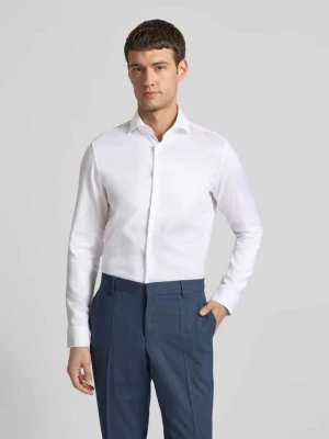 Koszula biznesowa o kroju slim fit z kołnierzykiem typu kent seidensticker