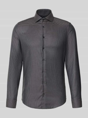 Koszula biznesowa o kroju slim fit z kołnierzykiem typu kent seidensticker