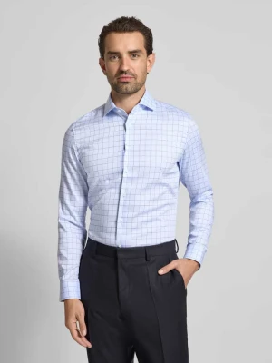 Koszula biznesowa o kroju slim fit z kołnierzykiem typu kent seidensticker