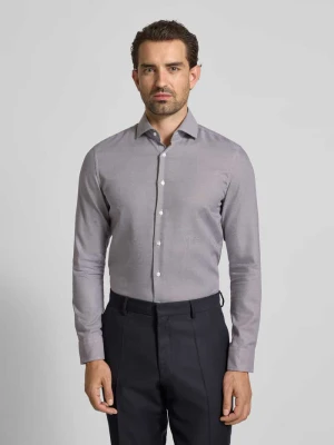 Koszula biznesowa o kroju slim fit z kołnierzykiem typu kent seidensticker