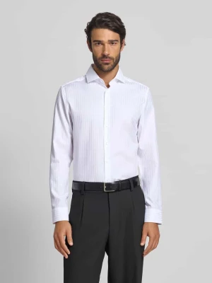 Koszula biznesowa o kroju slim fit z kołnierzykiem typu kent seidensticker