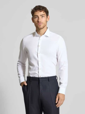 Koszula biznesowa o kroju slim fit z kołnierzykiem typu kent seidensticker