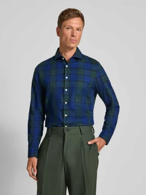 Koszula biznesowa o kroju slim fit z kołnierzykiem typu kent seidensticker