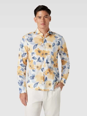 Koszula biznesowa o kroju slim fit z kwiatowym wzorem Joop! Slim Fit