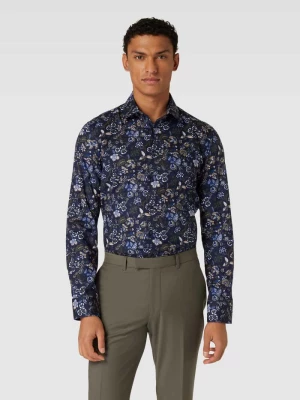 Koszula biznesowa o kroju slim fit z kwiatowym wzorem seidensticker