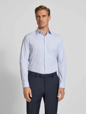 Koszula biznesowa o kroju slim fit z listwą guzikową Calvin Klein Błękitny