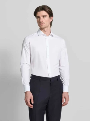 Koszula biznesowa o kroju slim fit z listwą guzikową CRUNA Biały